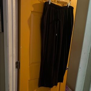 2X 26/28 Woman Within Black Elastic Waist Sweatpants XXL